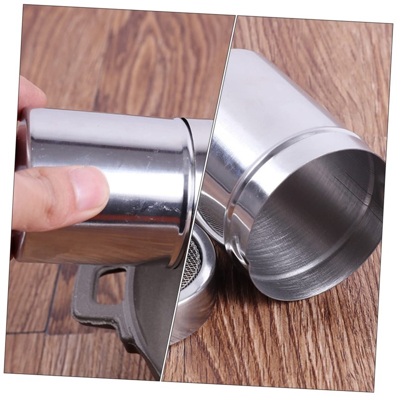 BIUDECO 2Pcs Stainless Steel Cocoa Powder Scoop Fine Mesh Top
