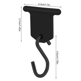 saijer 24 Hooks for Piping Rail, RV Awning Hooks, Camping Awning Hooks, Motorhome Awning Hooks, Awning Hangers, Hooks, Accessories, Piping Strips, S Hook Set for Caravan, Camping Tent