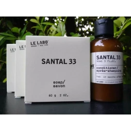 LE LABO SANTAL 33 BAR SOAP LOT OF 3 EACH 2oz + CONDITIONER 3 OZ