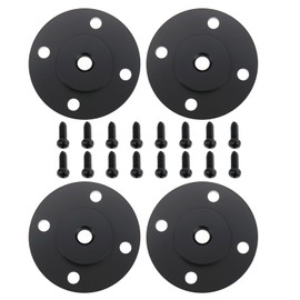 eMagTech 4PCS Hot Shoe Mount Nut Adapter 1/4"-20 Thread Diameter 39.5mm with Screw for Most Tripods and Monopods Tripod Screw Adapter Black
