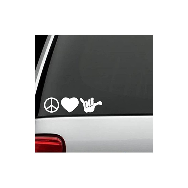 G1050 Peace Love Hang Loose Vinyl Decal Sticker