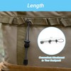 NIIIYTYB 3 Pcs Backpack with Trekking Pole Holder Adjustable Bungee