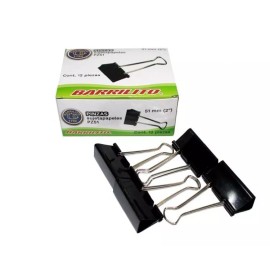 Barrilito 120 Sujeta Documentos 51 Mm (2) Grande Caja C/12 C/u