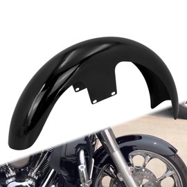 HCmotorku 21 inch Front Fender Mudguard Fit for Harley Touring Road King FLHR Electra Glide FLHT Street Glide FLHX CVO Road Glide Custom Baggers 1996-2023 Gloss Black