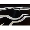 BLVD 3D Engraved Denver Broncos Car Tag Diamond Etched Black