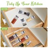 Graceware Bamboo Spice Drawer Organizer for Insert Shallow Drawer, 8