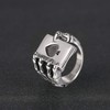 Oidea Men's Stainless Steel Ring, Gothic Ghost Hand Skull Poker