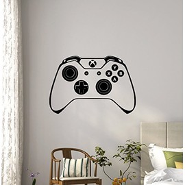 Controller Wall Decal Gamepad Play Room Vinyl Sticker Gamer Sign Video Gaming Nursery Wall Art Teen Kids Room Gamer Wall Decor Removable Gift Mural 64i