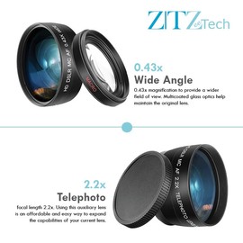 ZeeTech 49mm Accessory Bundle for Canon EOS: R100, R50, R10, M5, M6 Mark II, M6 + LP-E17 Battery + 32GB Memory Card + Telephto Lens + Filter Kit + Backpack + Tripod + Battery Charger + More