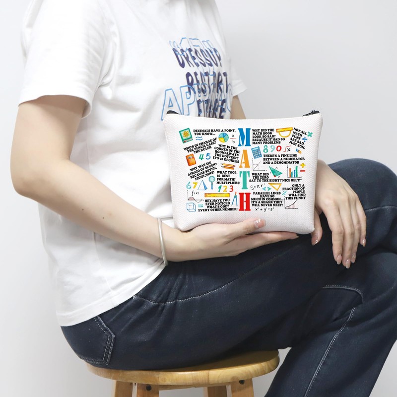 Funny Math Gift Math Cosmetic Bag Math Lover Gift Math