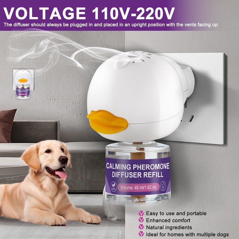 SilaiteWP Calming Pheromone Diffuser for Dogs, 1 Diffuser 3 Refills,