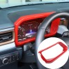 carpart2021 Red ABS Center Console Dashboard Trim Frame Cover For