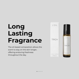 TROY Perfume Oil 10ml | Cardamom, Agarwood, Sandalwood, Amber | Unisex Fragrance | Warm, Spicy, Woody Scent | Long-Lasting Perfume Oil for Men & Women Inspired by Troy's Legacy
