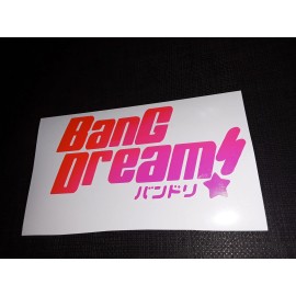BanG Dream Holo Foil Holographic Pink Sticker Vinyl Decal Waterproof!
