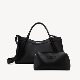 NEWBELLA Kelly 2 PCS Set Daily Work Soft PU Leather Tote Bags - Color: Brown