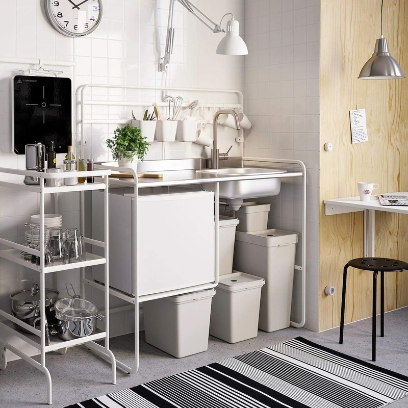 My- Stylo Collection Waste Bin Light Grey 10 Litre