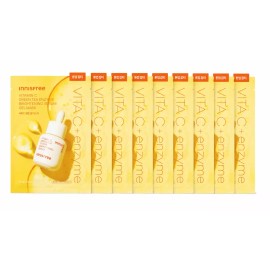 Innisfree 이니스프리 비타민C 그린티 엔자임 브라이트닝 세럼 겔 마스크 10매 Innisfree Vitamin C Green Tea Enzyme Brightening Serum Gel Mask 10 Sheets