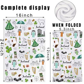 MYSOMY Irisches Küchentuch, irisches Küchendekor, Irland-Thema, Geschenke, irischer Segen, Geschirrtuch, Irland, Küchentuch (Irland UK)