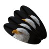 Stoic Bald Eagle Double-Sided Oval Nail File Emery Board Set