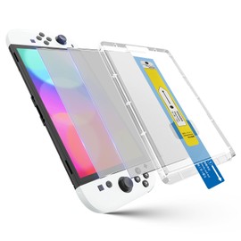 【2枚セット】For Switch 2 フィルム 反射防止 アンチグレア さらさら 指紋防止 ノングレア Ubefuu 映り込み防止 強化ガラス スイッチ 液晶画面保護 専用貼り付けガイド枠付き ピタ貼り スムーズな操作感 Switch 2 用 保護フィルム