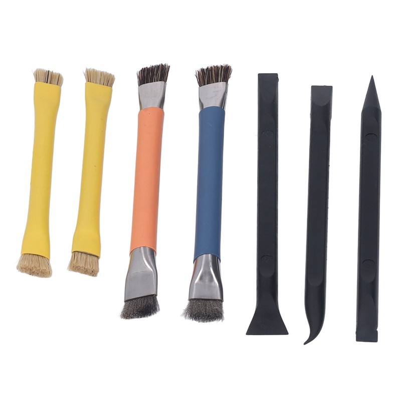 Pry Tool Brush Set ABS Stainless Steel Electronic Repair Cleaning