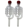 2 x Bubbler Airlocks with Red Dust Caps for Homebrew