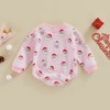 OikMombiu Baby Christmas Outfit Girl Boy Santa Onesie Bubble Romper