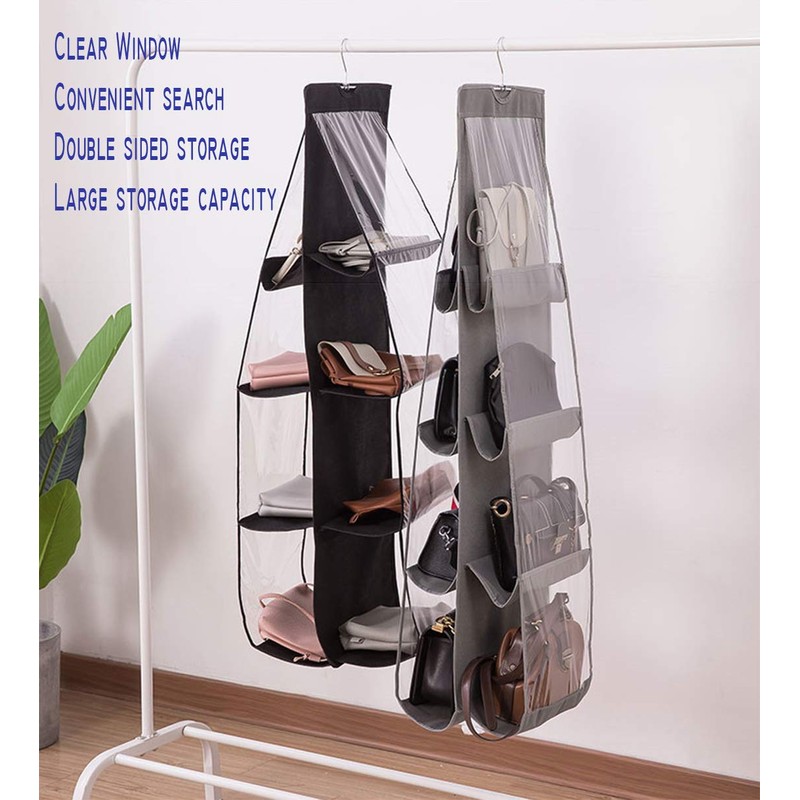 AARAINBOW 2 Packs Hanging Handbag Purse Organizer for Closet, Womens