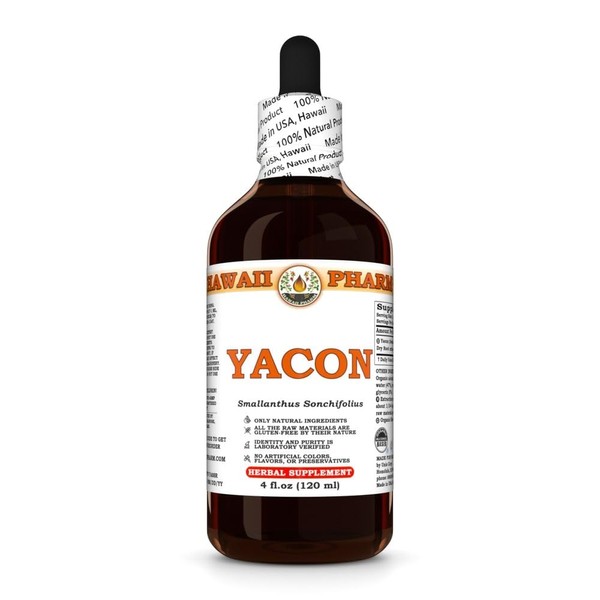 Yacon (Smallanthus Sonchifolius) Dry Root Tincture, Made in Hawaii, Organic