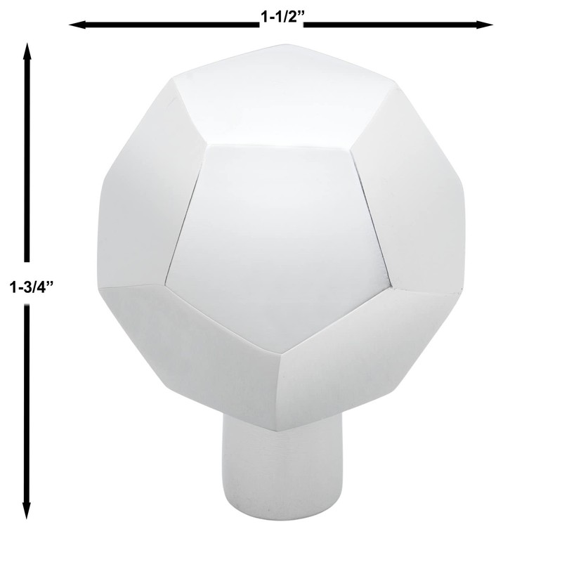 GlideRite 1-1/2 Inch Solid Faceted Cabinet Knobs, Oil Rubbed Bronze