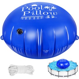 HolyMaji 5ft Dia Pool Pillows for Above Ground Pools Extra Durable Cold Resistant Pool Pillows for Closing Winter 0.54mm PVC (27 Gauge) Pool Air Pillow Float for Winterizing Kit with 50 Ft Straps