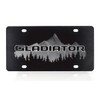 JEEP Gladiator Front Vanity License Plate - Black Powder Coated