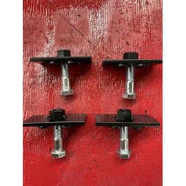 Universal Shipping Container Mounting Bracket, 1.5 Inch Threaded Pipe Mount, for Lights, Cameras, Flags, USA Made Quantity of 4