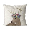 Kelly Stevens-McLaughlan, Bohemian Deer on Cream Cushion / Pillow Cover,