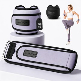 Ankle Wrist Weights for Women & Men One Pair of 1/2 Lbs Small Size Arm Leg Weight Set with Adjustable Straps for Walking Pilates Exercise Workout Gym Aerobics & Home Fitness,Running,Physical Therapy (Purple, 2lb x2)
