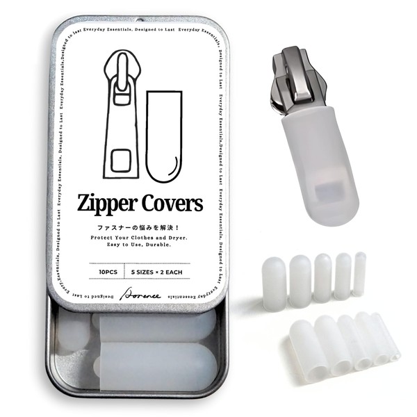 Zipper Covers for Dryer – 10-Pack Silicone Zipper Protectors in