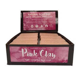 Clover Fields Pink Clay with Rosehip & Peony Coconut-Base Soap 150g x 16