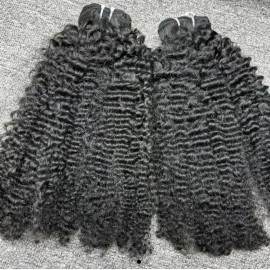 Unprocessed Raw Vietnamese Human Hair Unprocessed Raw Burmese Curly Body Wave Hair Extensions Straight Haircolor: burmese curly, Stretched Length: 14 Inches