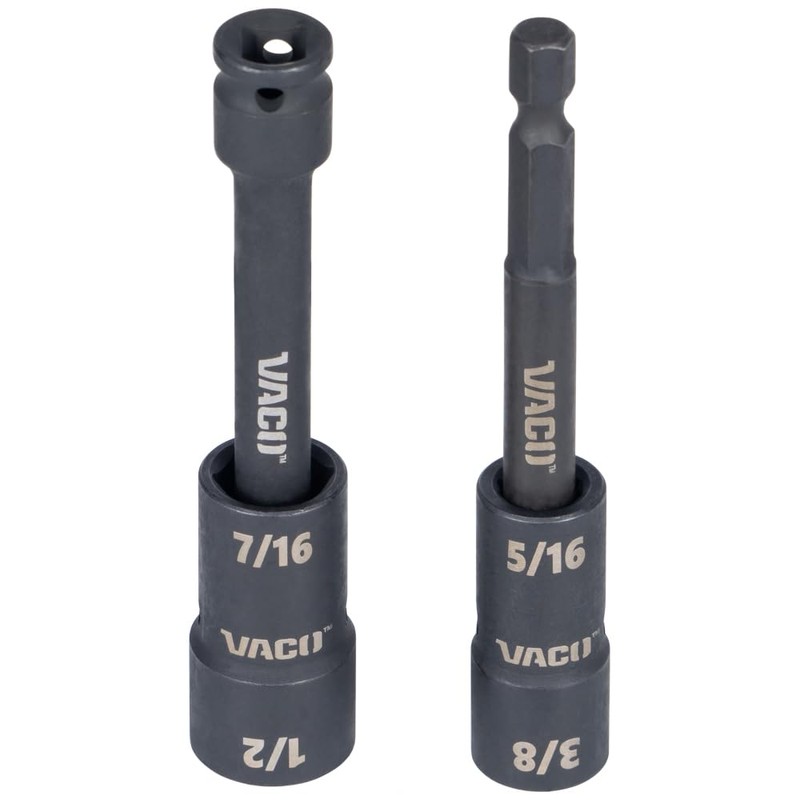 VACO VAC4100 10-Piece 2-in-1 Impact Flip Socket Set with Case,