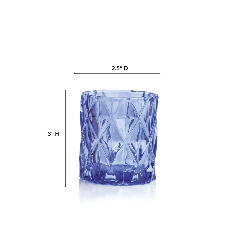IMPULSE! Sunset Votive, Candle Holders, Bud Vase (Small, Cobalt)
