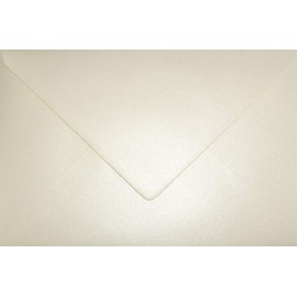 Netuno 25 Envelopes Nacre Cream DIN C5 162 x 229 mm 120 g Aster Metallic Cream Mother of Pearl Envelopes Beautiful Large Metallic Glossy Envelopes for Invitation Cards Wedding Cards