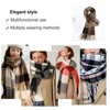 ECOMBOS Winter Tartan Scarf - Women Long Plaid Scarves Warm