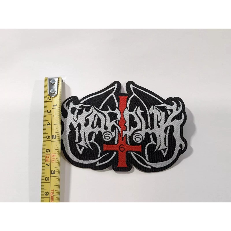 MARDUK - LOGO LASER CUTOUT WOVEN PATCH ~ BLACK METAL