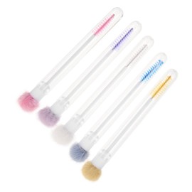 Baluue 5sets Elegant Eyelash Applicator Brush Set for Mascara Lash Wand Eyebrow Brush Portable Makeup Tool for Women Girls 5pcs*5