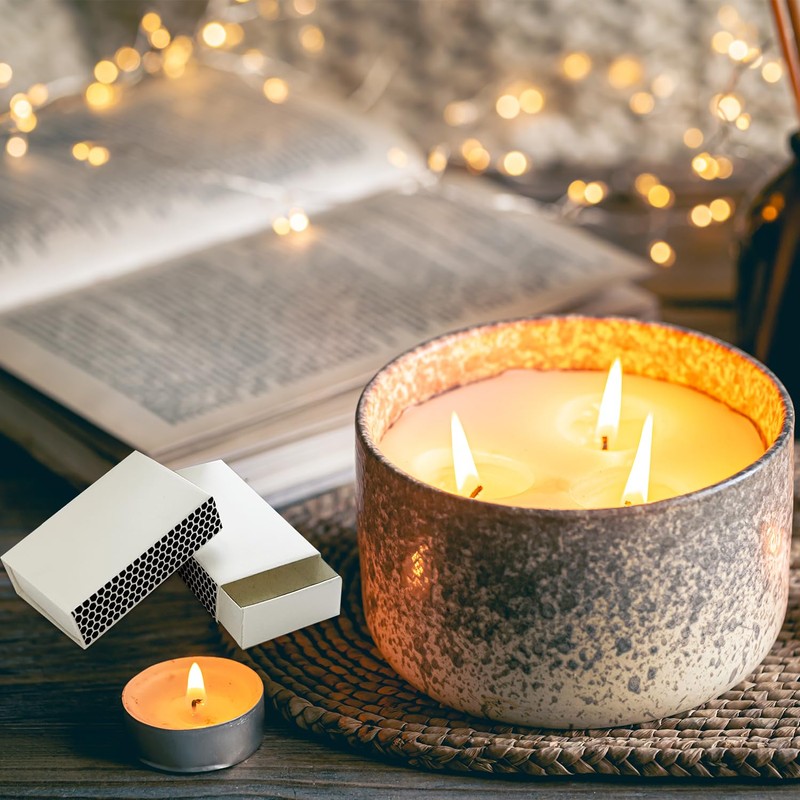 YumSur 60 Pcs Empty Match Containers Holiday Match Holders