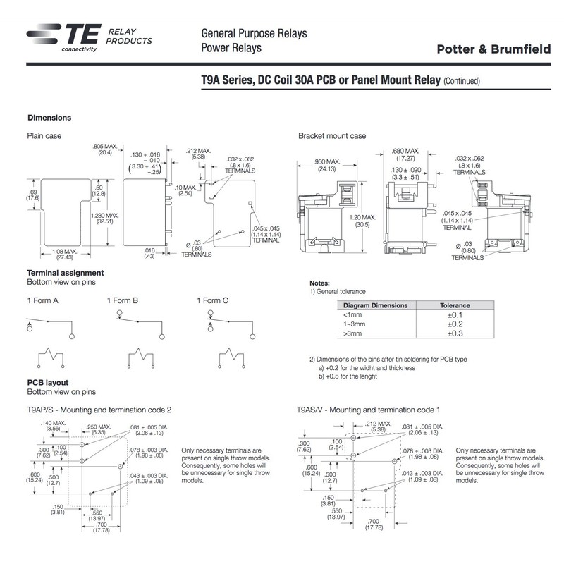 Potter and Brumfield Power Relay for Atwood 93849 Water Heater