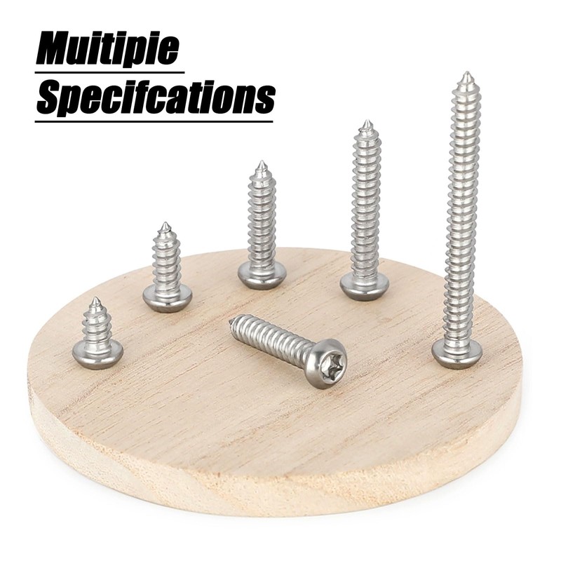 SHUNCHG 50 Pcs M4 x 16mm 304 Stainless Steel Self