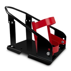 HOXWELL Heavy Duty Steel Motorcycle Wheel Chock,1800 lbs Capacity Wheel Cradle Holder,Motorcycle Front Wheel Stand with 3 Adjustable Height Holes,Easy to Carry and Move Suit for Dirt Bike,Motorcycles