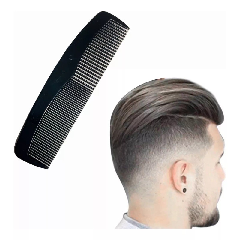 Globusman Peine De Bolsillo Clásico Negro Barba Cabello Globusman 4pz