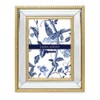 Laura Ashley 5x7 Gold Mirror Bead Picture Frame, Classic Mirrored